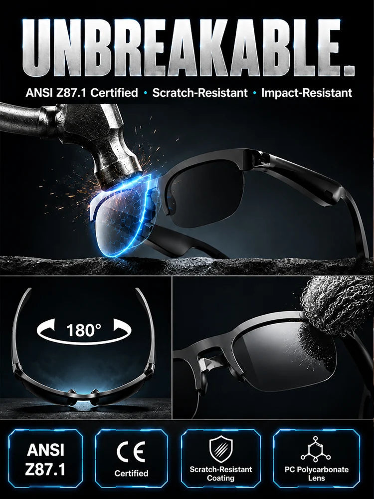 🚀 AI-Powered Smart Translation Bluetooth Glasses with 4K POV Camera 🌐