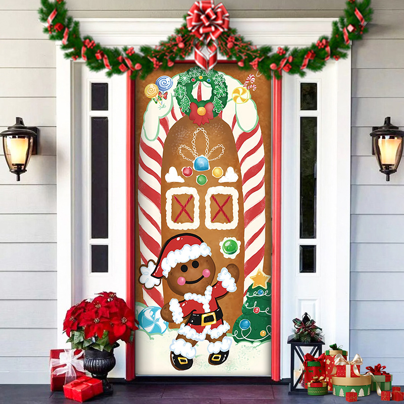 🎄🎅 Christmas Door Cover – Instant Holiday Cheer!