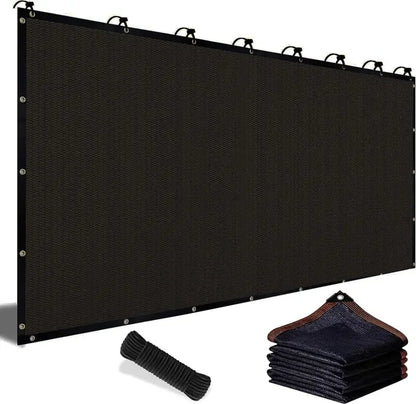 ⛅ Black 90% Blackout Fabric, 10×13ft UV Protection Shade Net with Reinforced Rivets