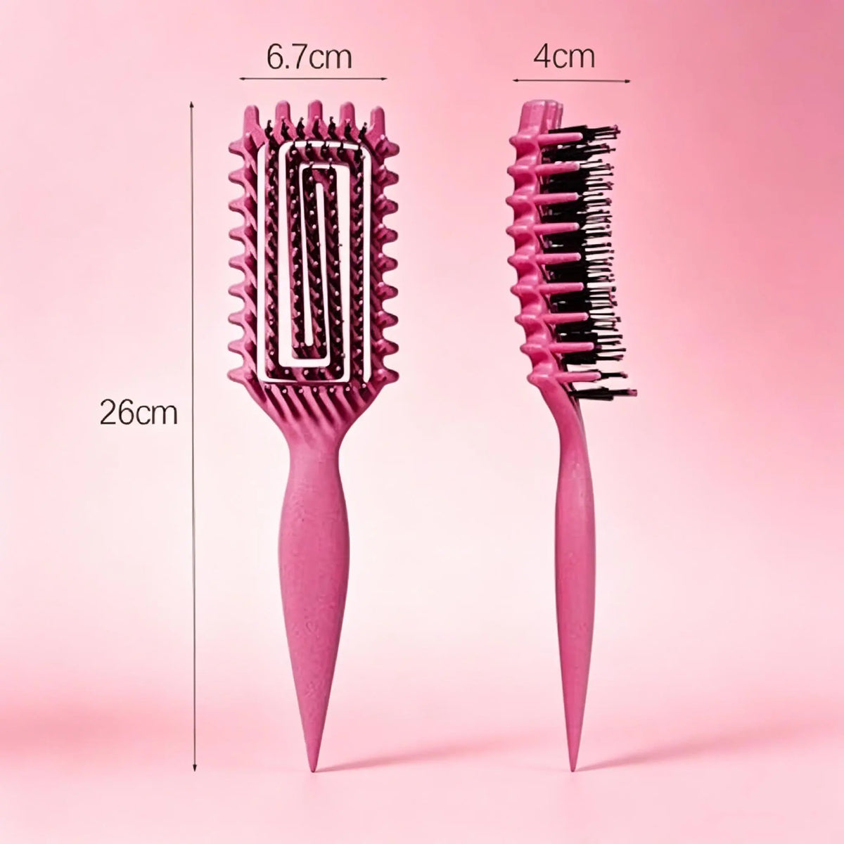 🌀 Defined Curl & Volume Styling Hair Brush – 3-Side Clumping & Detangling Brush ✨