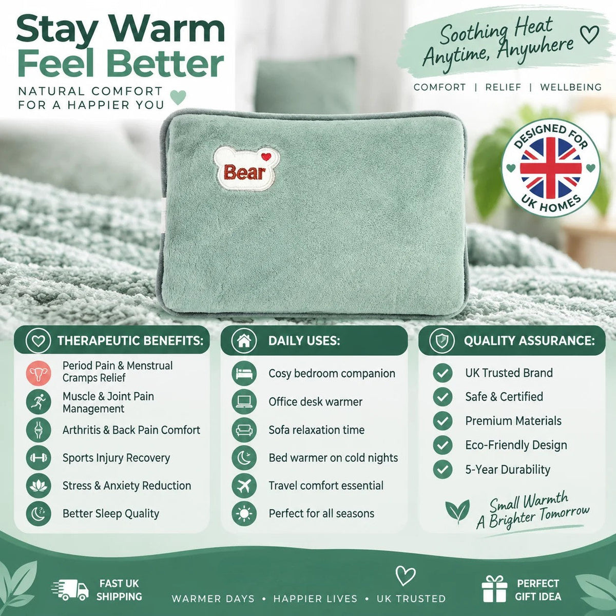 Rechargeable Hot Water Bottles, Heat Packs, Explosion-proof Heat Pads