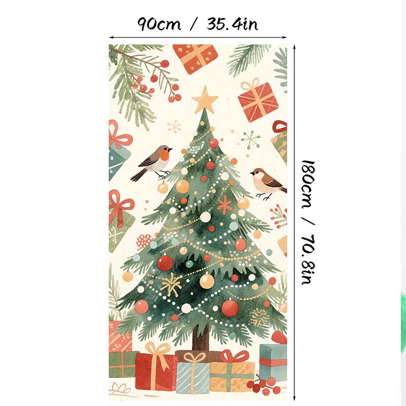 🎄Christmas Door Cover For Instant Holiday Decor✨