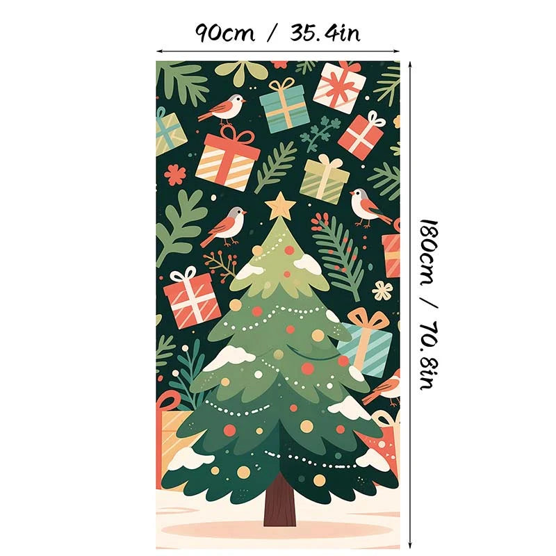 🎄Christmas Door Cover For Instant Holiday Decor✨