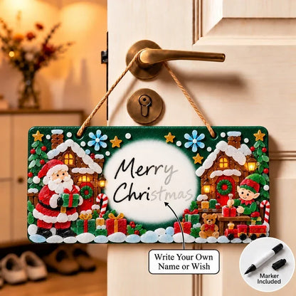 ⏳ Last Day 46% OFF – 🎄 Beginner-Friendly DIY Sea Glass Christmas Hanging Sign Kit | 8 Festive Designs with Handwritten Personalization ✍️