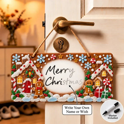 ⏳ Last Day 46% OFF – 🎄 Beginner-Friendly DIY Sea Glass Christmas Hanging Sign Kit | 8 Festive Designs with Handwritten Personalization ✍️