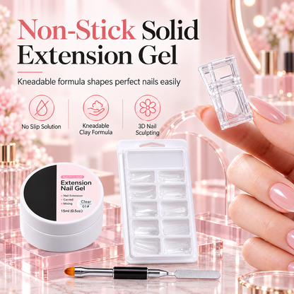 ✨ Moldable Builder Gel for Nail Extensions & 3D Nail Art