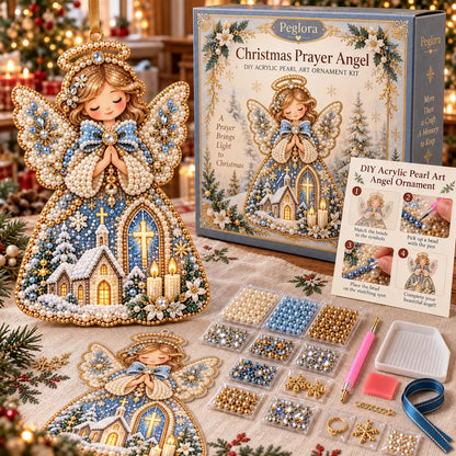 🔥Last Day 49% OFF - 👼✨ DIY Pearl Art Christmas Angel Ornament Kit