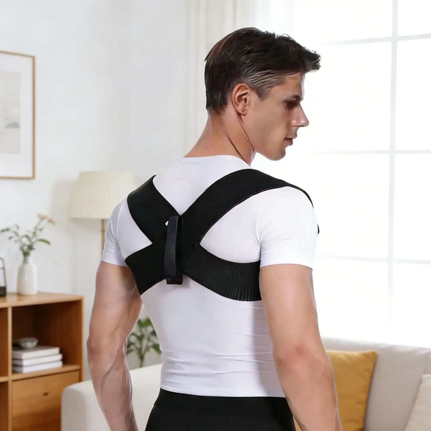 Adjustable Posture Corrector – Comfortable Back Support Brace for Men & Women (XS–XXL)