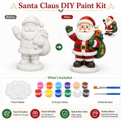 '- 🎨 Beginner-Friendly DIY Christmas Figurine Painting Kit | Create Your Own Festive Holiday Decorations 🎄💕