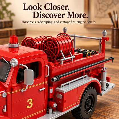 🚒1940s Heritage Fire Engine Building Set – Collector Edition