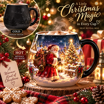 💫Christmas Magic Color-Changing Mug – Heat Reveal Holiday Gift🎁