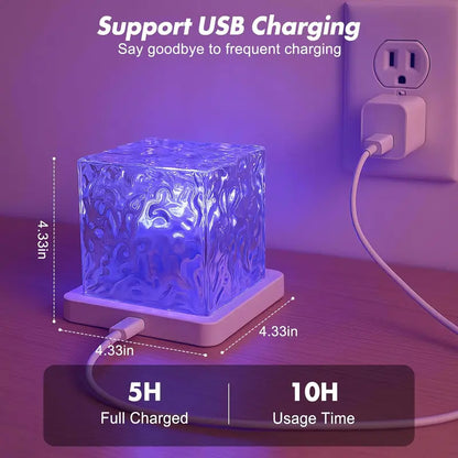 Rechargeable Wave Projector – 16 Color Shower Light, Remote Controlled & Waterproof