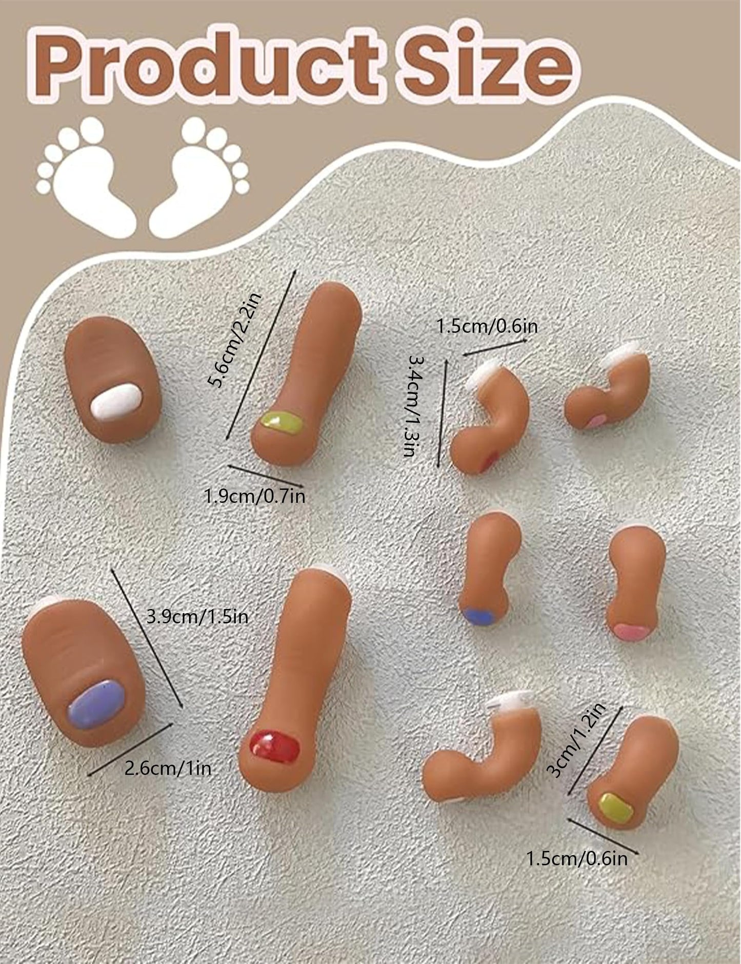 Funny Toe Charms🤣🦶(10 Pieces)