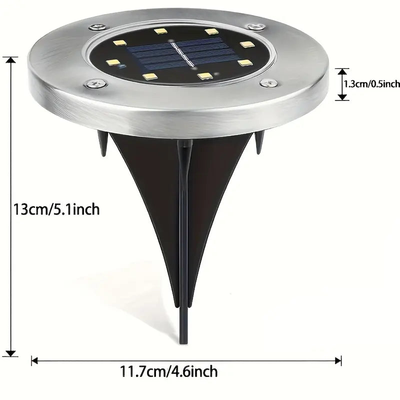 Solar Ground Lights for Outside Waterproof