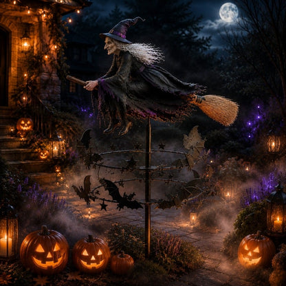 Halloween Early Bird Special🧙‍♀️ The Enchanted Witch Garden Wind Spinner