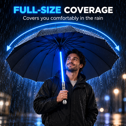 ⚡🌂 Glowing Umbrella – LED Light-Up Sword-Style Umbrella , Futuristic Rain Gear & Unique Gift for Sci-Fi Fans 🎁