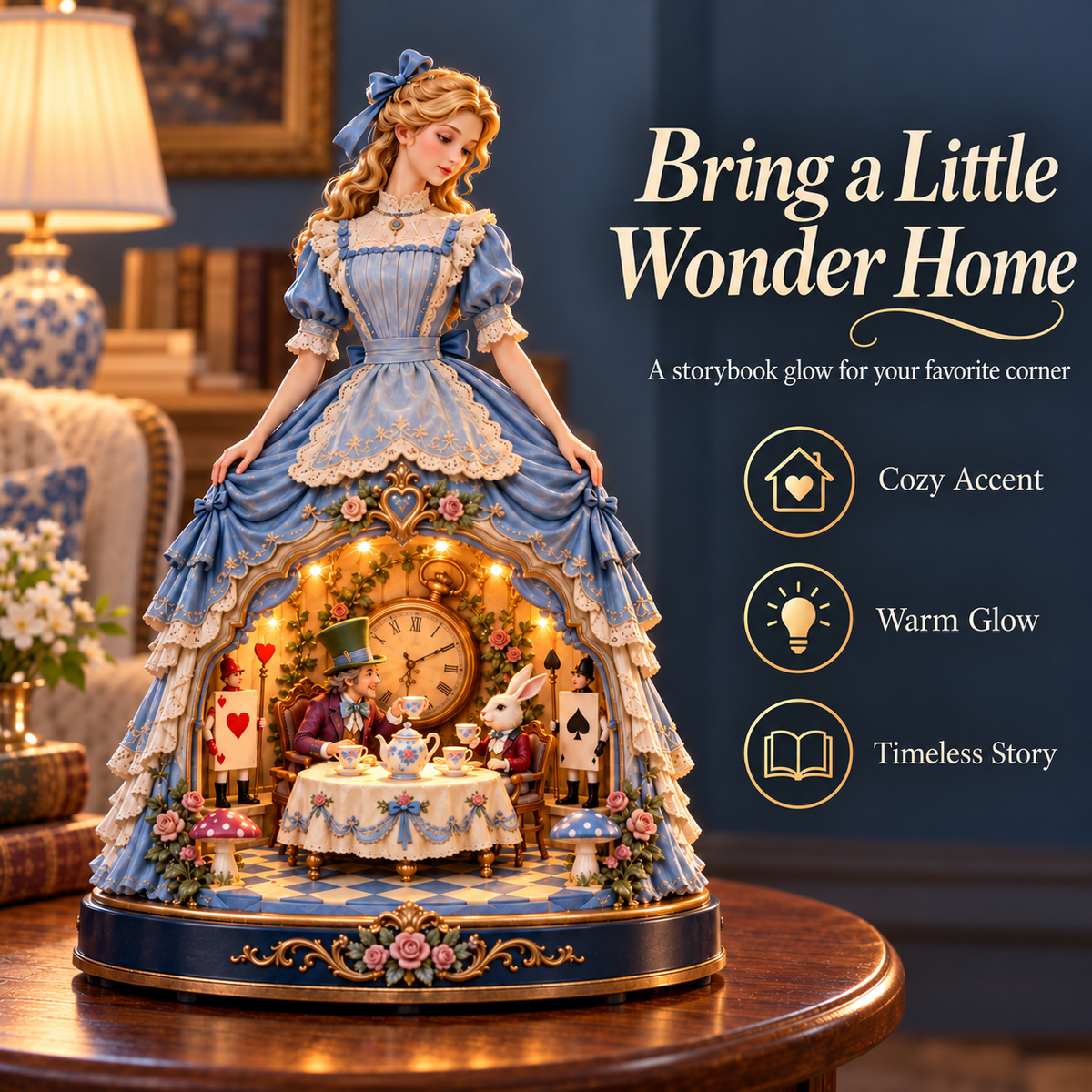 ✨ Elowen’s Enchanted Tea Party Lamp | A Magical Christmas Gift 🎁