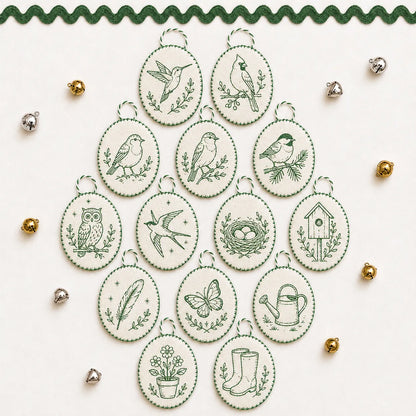🧵Beginner-Friendly DIY Heirloom Oval Embroidery Ornament Kit Collection | Complete Kit with All Tools & Step-by-Step Guide Included 💕