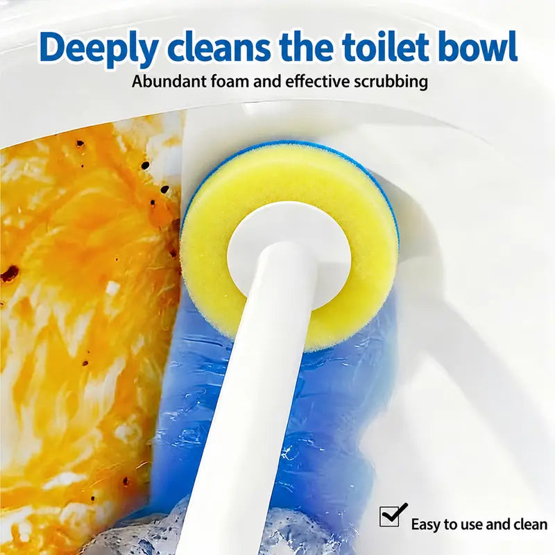 Disposable Toilet Scrubber Brush Kit