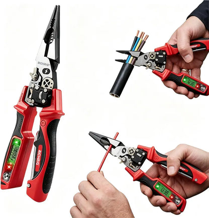 Multifunctional digital display electrician's pliers