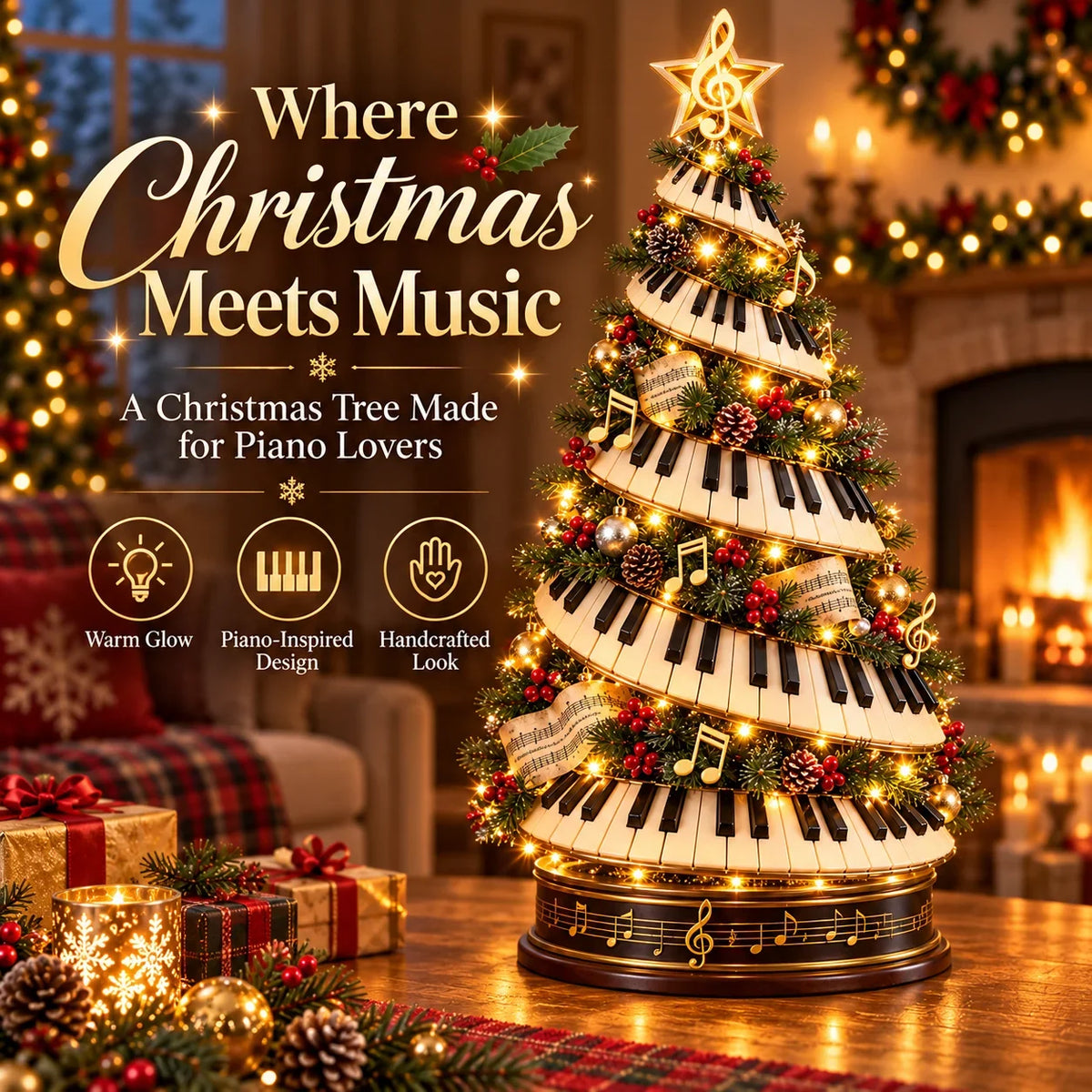 🎹🎄 Christmas in Every Key | Lighted Piano Tree ✨