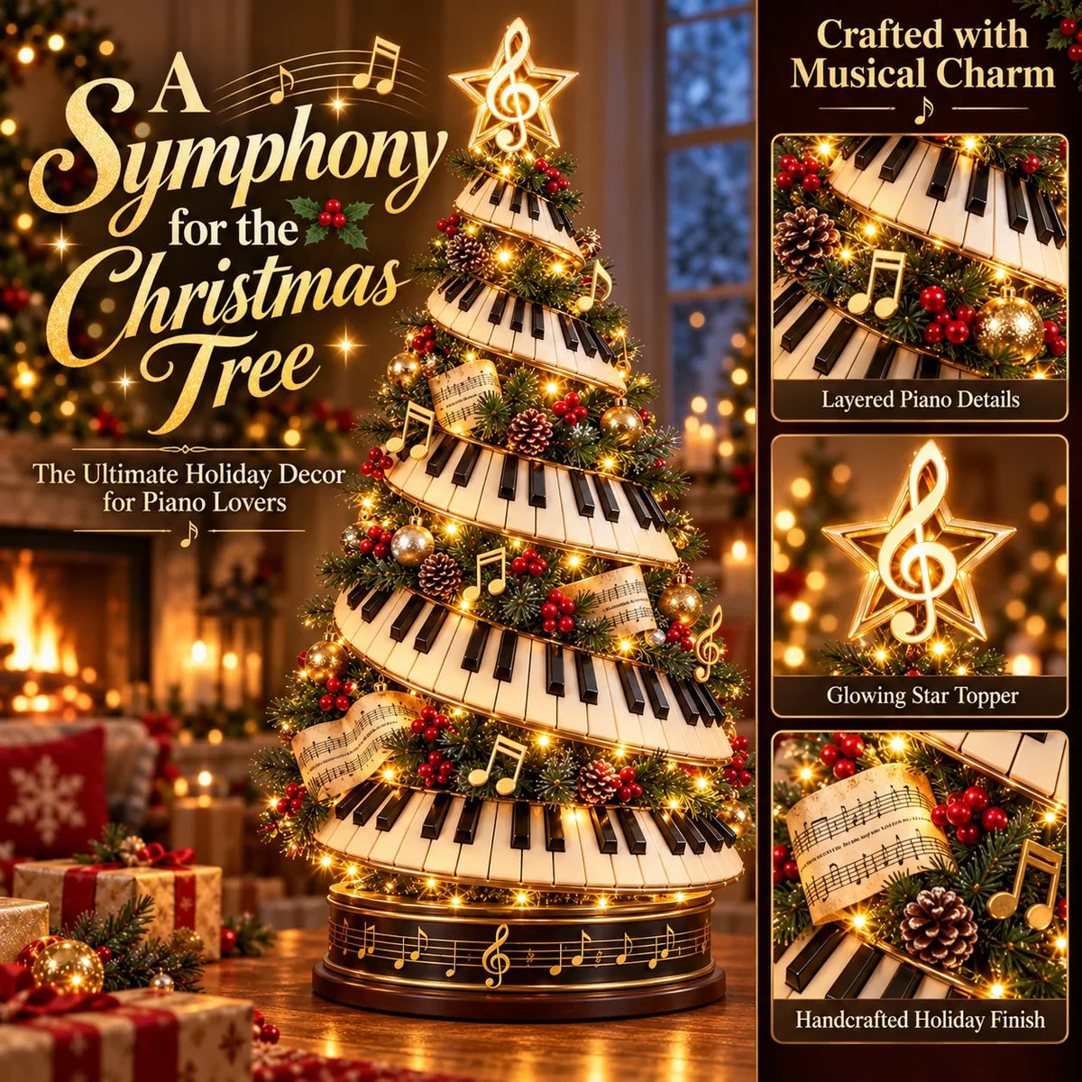 🎹🎄 Christmas in Every Key | Lighted Piano Tree ✨