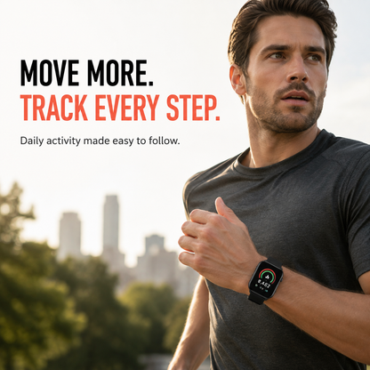 Health Smartwatch 3 – Bluetooth Calling Smart Watch with Health Tracking, 10-Day Battery & IP68 Waterproof for iPhone & Android