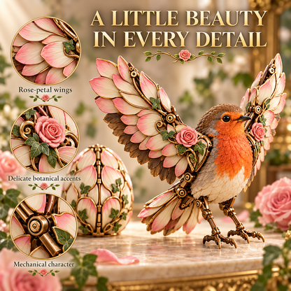 ✨🌹🐦 Rosewing Robin – 2-in-1 Rose Egg to Mechanical Bird Transforming Figure