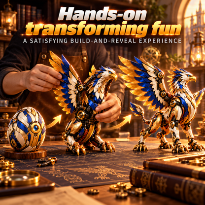 🦅 2-in-1 Transforming Mechanical Griffin Egg – Winged Fantasy Figure