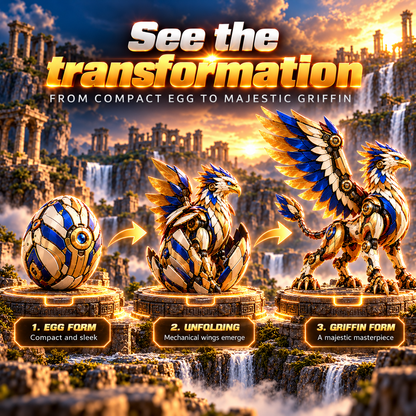 🦅 2-in-1 Transforming Mechanical Griffin Egg – Winged Fantasy Figure🎁
