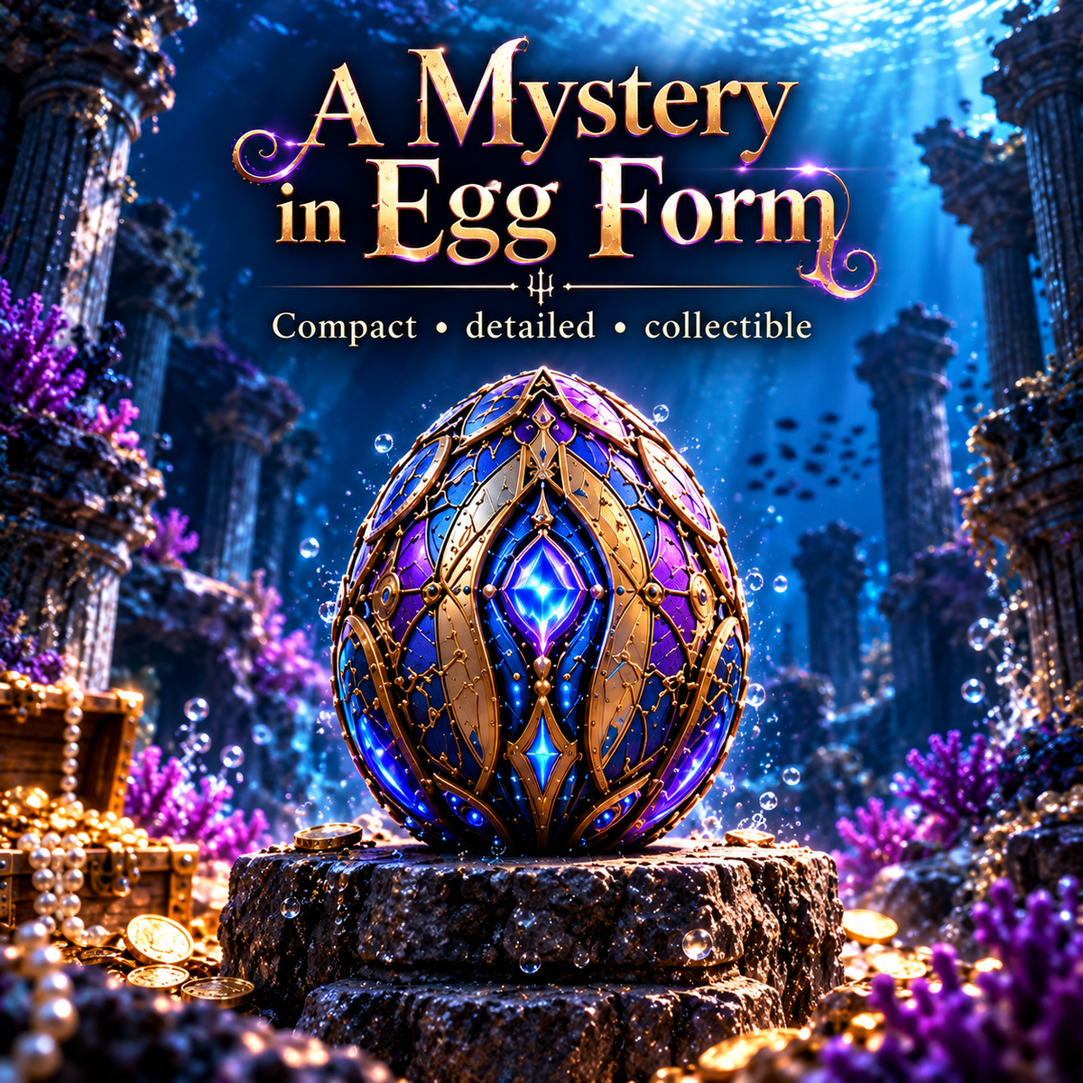 🐙 2-in-1 Transforming Mechanical Kraken Egg – Deep-Sea Guardian Figure