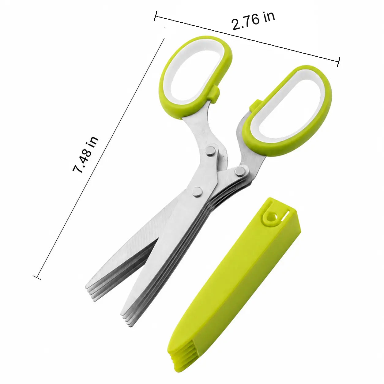 🔥HOT SALE 49% OFF✂️ 5-Blade Kitchen Herb Scissors