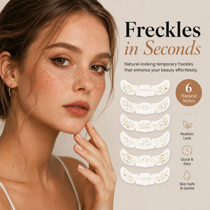 🌸✨Temporary Freckle Face Tattoos – 6 Fun Styles for Every Mood 💫 Festivals, Parties & Daily Looks🎉