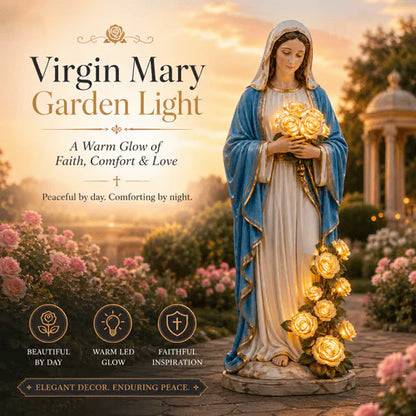 🔥Last Day 49% OFF 💗 Blessed Light of Jesus & Virgin Mary Garden Sculpture💛
