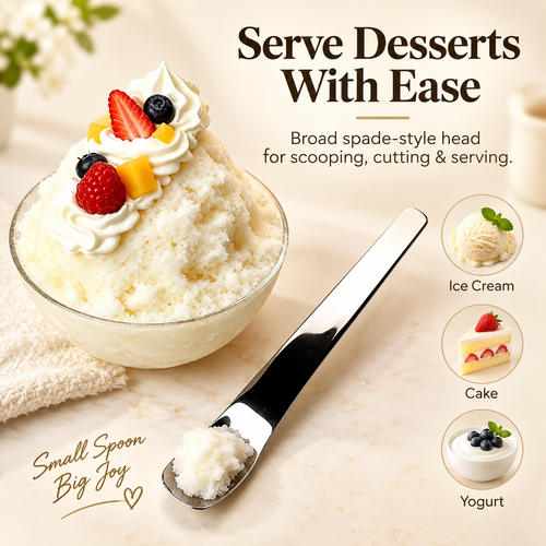 316L Stainless Steel Dessert Spade Spoon