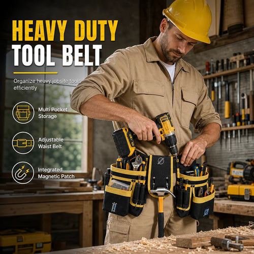 👷 50% OFF! 🛠️ Adjustable Tool Waist Bag – Multi-pocket & hands-free carry !!!✨