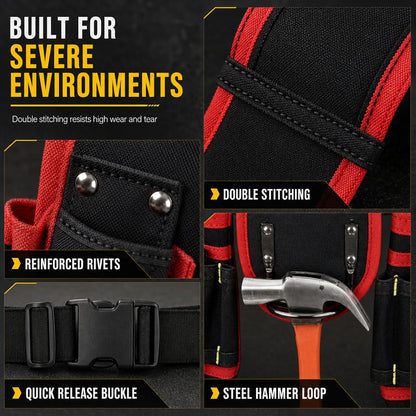 👷 50% OFF! 🛠️ Adjustable Tool Waist Bag – Multi-pocket & hands-free carry !!!✨