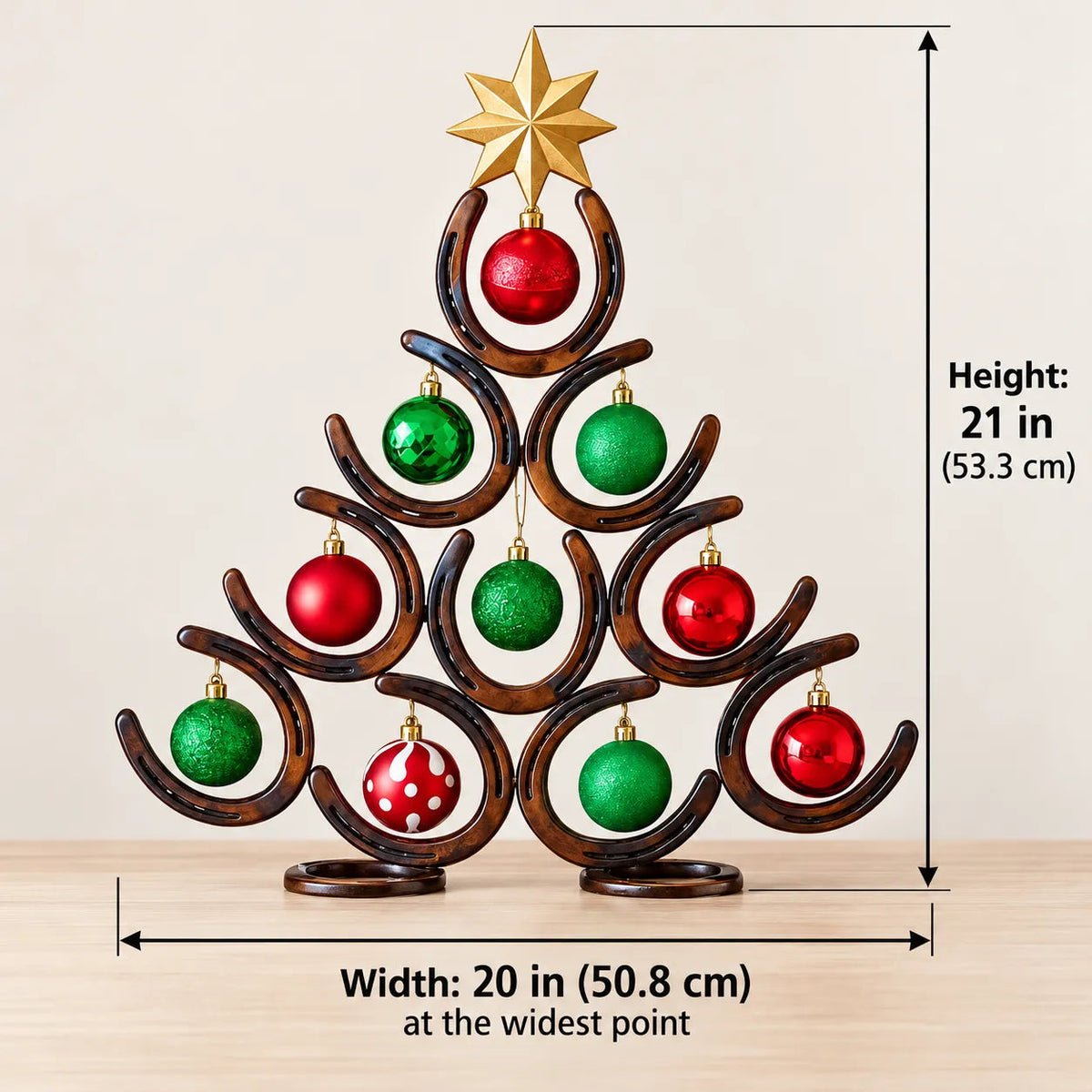 🌲💫Horseshoe Lucky Christmas Tree
