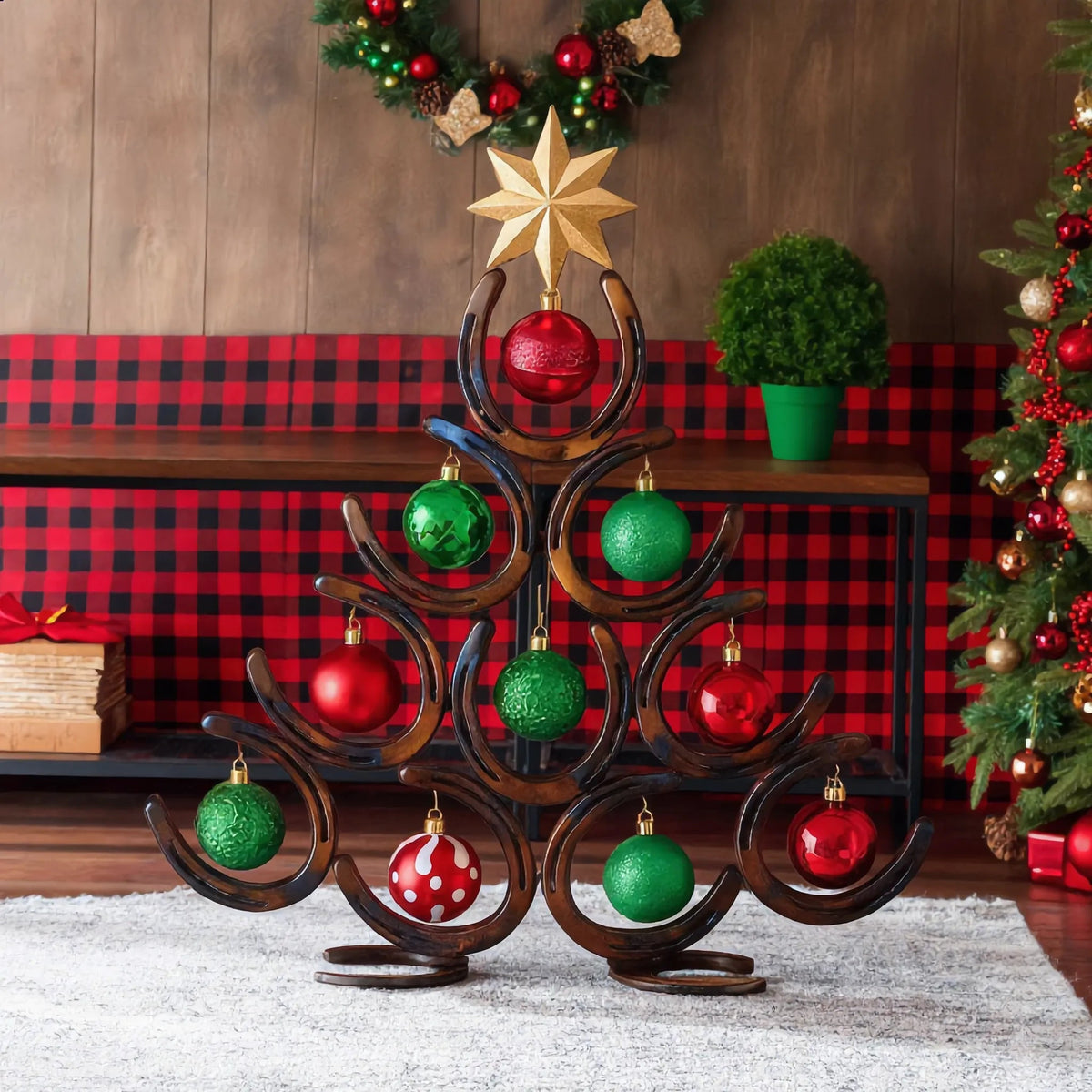 🌲💫Horseshoe Lucky Christmas Tree