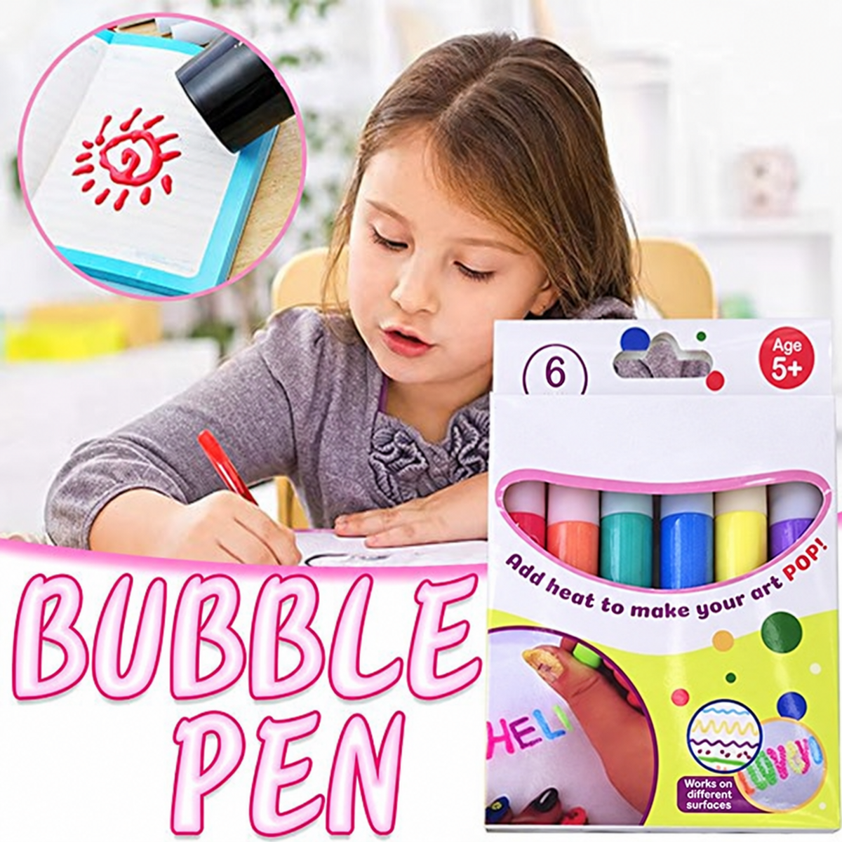 🎁🔮Magic Pen – Draw 3D with one stroke!🎄 DIY Bubble Popcorn Drawing Pens& Buy 1 Get 1 Free 🔥