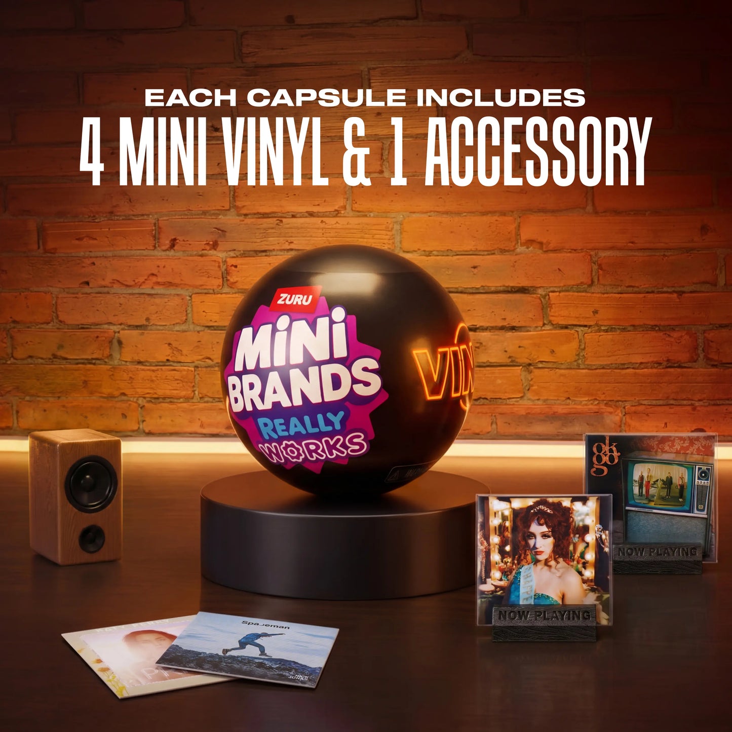 Mini Vinyl Record Player Blind Box | Retro Turntable Collectible Miniature Toy & Desktop Decor