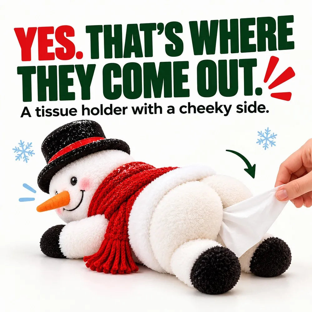 ☃️Funny Christmas Snowman Tissue Holder