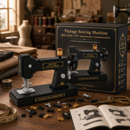 🧵Vintage Sewing Machine Brick Building Set 175th Anniversary Collector Edition