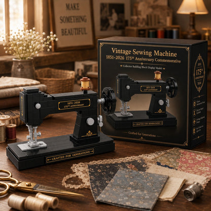 🧵Vintage Sewing Machine Brick Building Set 175th Anniversary Collector Edition