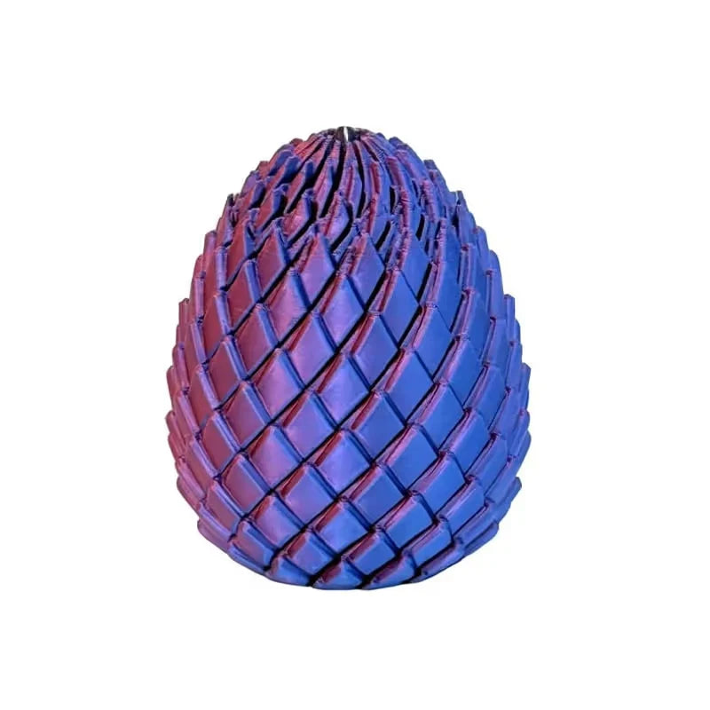 🐉 3D Printed Dragon Egg – Articulated Dragon Inside, Colorful Fantasy Collectible & Surprise Gift
