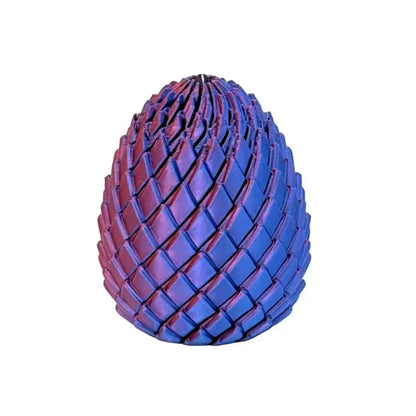 🐉 3D Printed Dragon Egg – Articulated Dragon Inside, Colorful Fantasy Collectible & Surprise Gift
