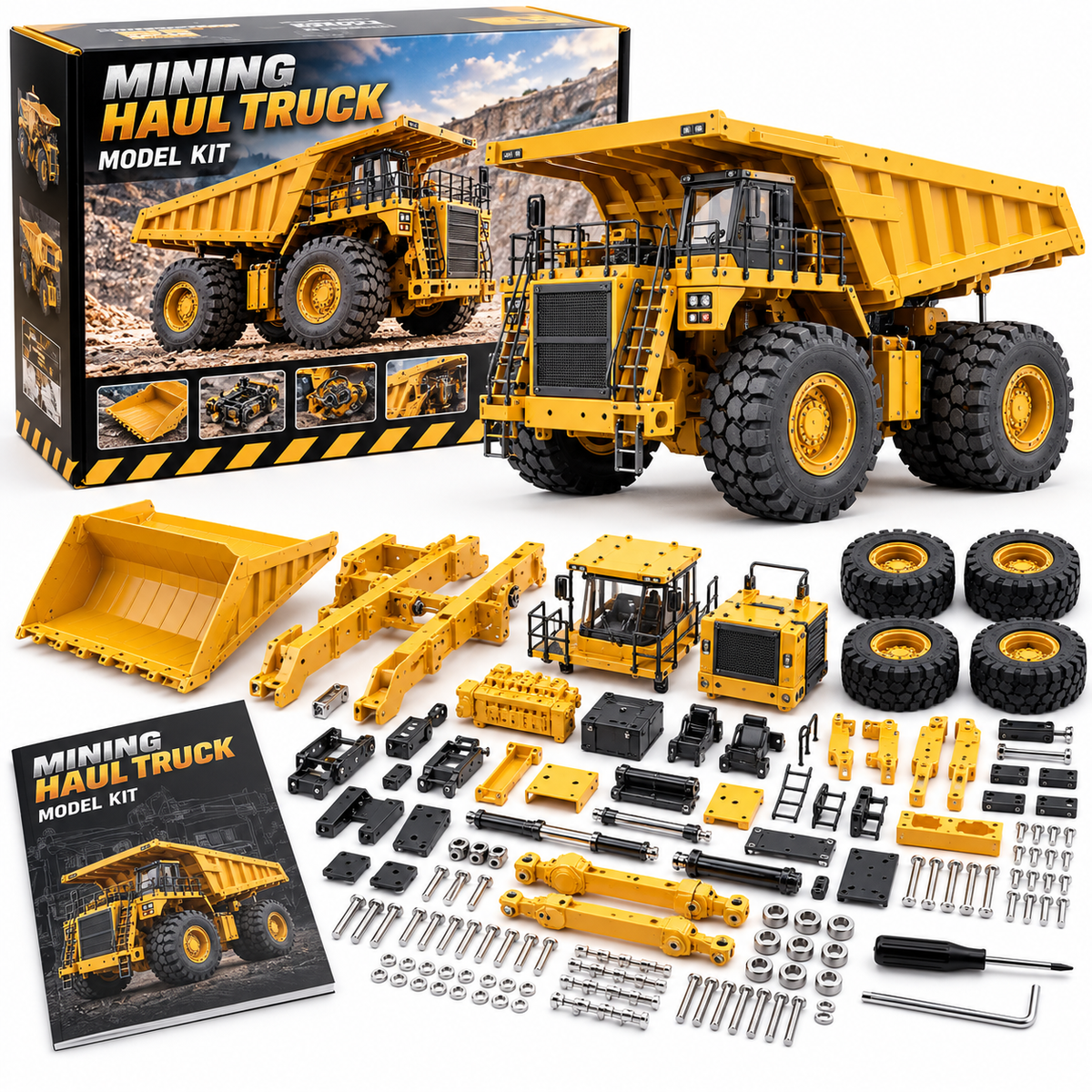 🚜 Mining Haul Truck Model Kit ⚙️ Build Your Own Heavy-Duty Mining Truck