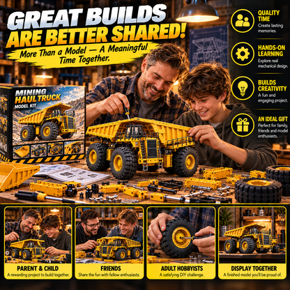 🚜 Mining Haul Truck Model Kit ⚙️ Build Your Own Heavy-Duty Mining Truck