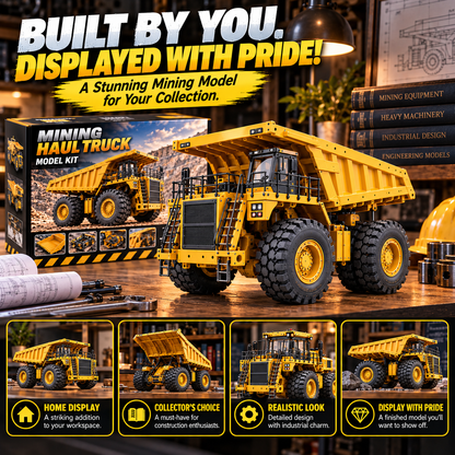 🚜 Mining Haul Truck Model Kit ⚙️ Build Your Own Heavy-Duty Mining Truck