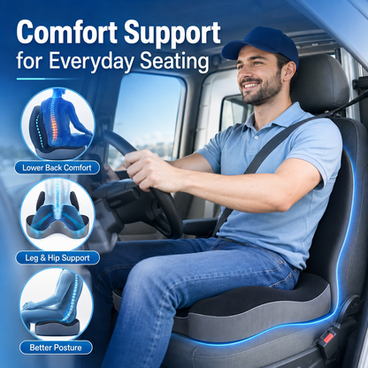 🪑 Limited-Time Sale Non-Slip Memory Foam Seat Cushion – Deep Comfort with Removable Washable Cover